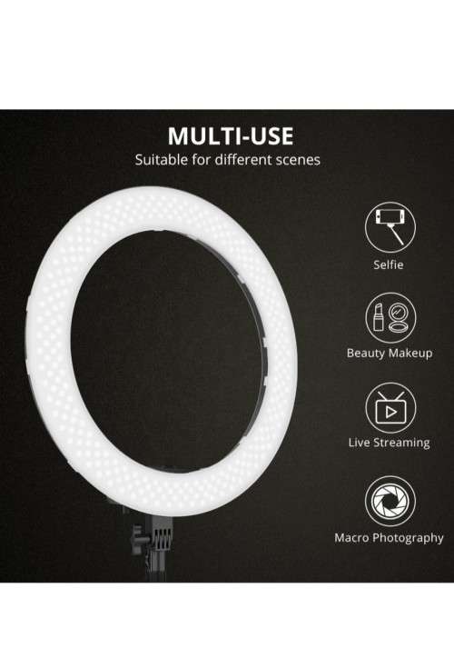18` LED LIGHT RING WITH STAND