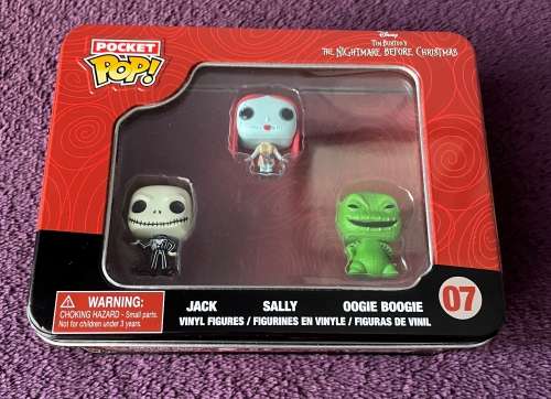 Funko Pocket Pop Set Tim Burton`s The Nightmare Before Christmas - Jack, Sally and Oogie Boogie 07