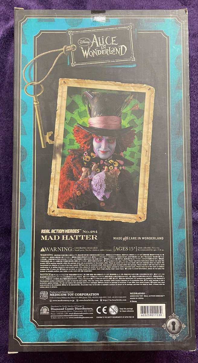 Alice in Wonderland: Mad Hatter Real Action Heroes Figure