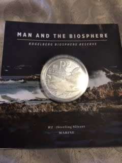 Silver R2 Proof 2015 Man and the Biosphere - Kogelberg - Marine - Mintage 750