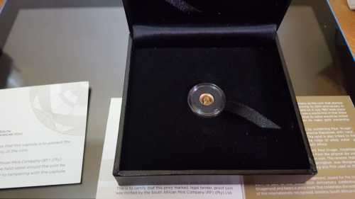 Proof Kruger Rand 1/50 oz pure 22 Carat Gold - SA Mint with COA