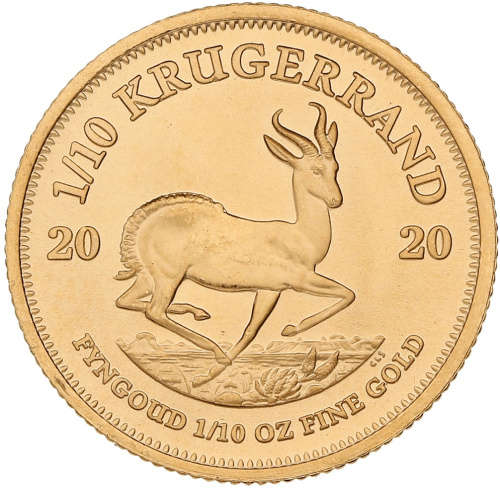 Kruger Rand 1/10 Oz Gold - Minted Gold Reef Mint