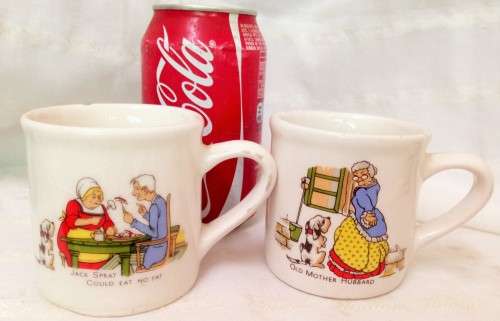 2 Nursery Rhym Cups*For DISPLAY ONLY*!!GREATCOUNTRY HOME DECOR!!L@@k at myOTHER LISTINGS