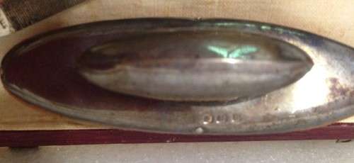 Antique Box+5*4HallmarkedSILVER Manicure Set*BOBtoADELINE WISHING HER M HAPPY RETURNSofDay-8.9.1923