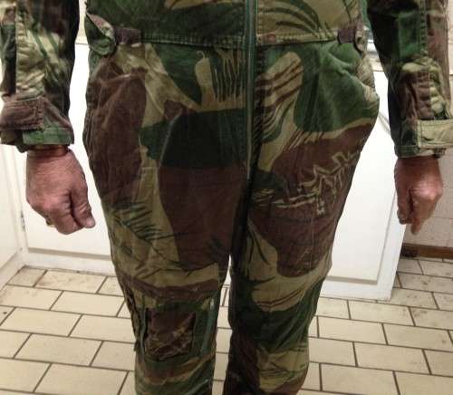 RHODESIA AIRFORCE FLIGHT SUIT COMPLETE*ZIPS+POCKETS tear pants legs bottom*