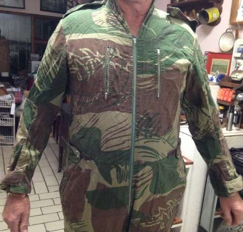 RHODESIA AIRFORCE FLIGHT SUIT COMPLETE*ZIPS+POCKETS tear pants legs bottom*