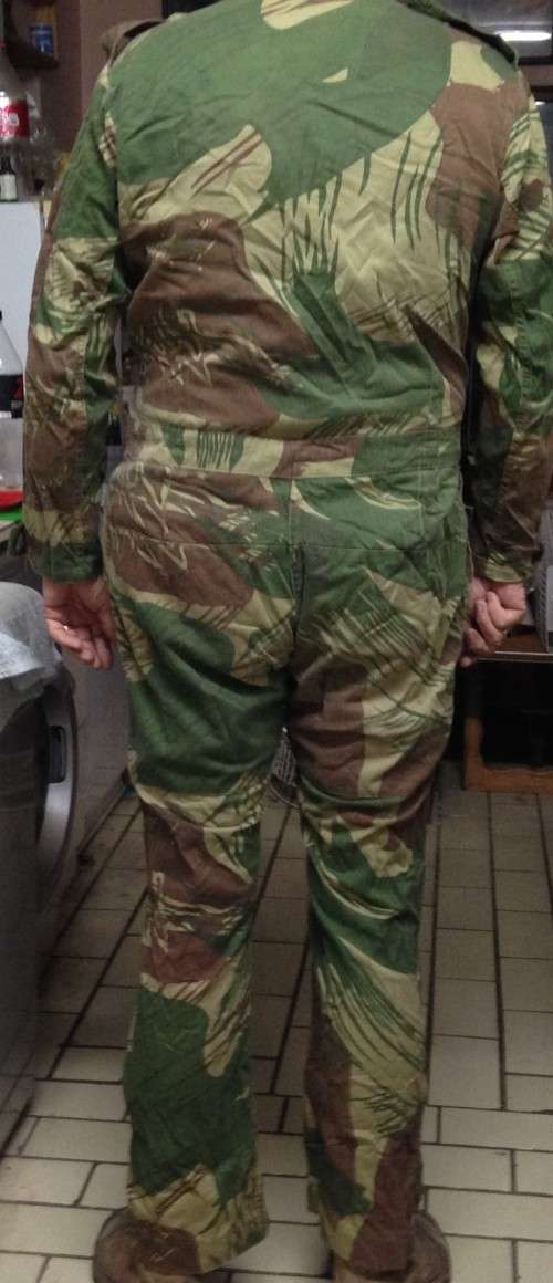 RHODESIA AIRFORCE FLIGHT SUIT COMPLETE*ZIPS+POCKETS tear pants legs bottom*