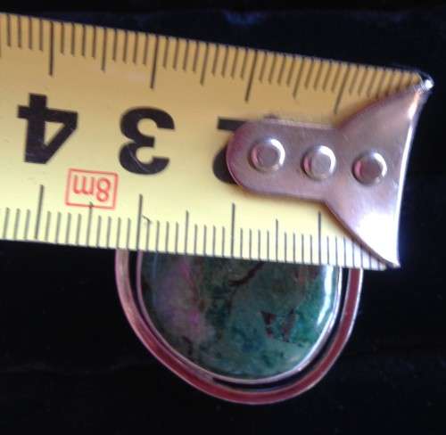 SILVER[ISRAEL 830]POLISHED ELAT STONE*brooch*GREAT COUNTRY HOME DECOR*L@@K ATmy*BUY NOW*NO WAITING