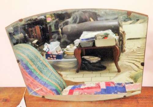 VINTAGE MIRRORLENGTH 360 MM Xwidth295 MM* READ *lot Damage* ]!!GREAT COUNTRY HOME DECOR!!!!