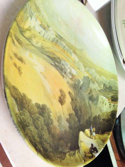 PLATES MELAWARE JERUSALEM-WALL *GREAT COUNTRY HOME DECOR l@@kAtMy*BUY NOW items*NO WAITING