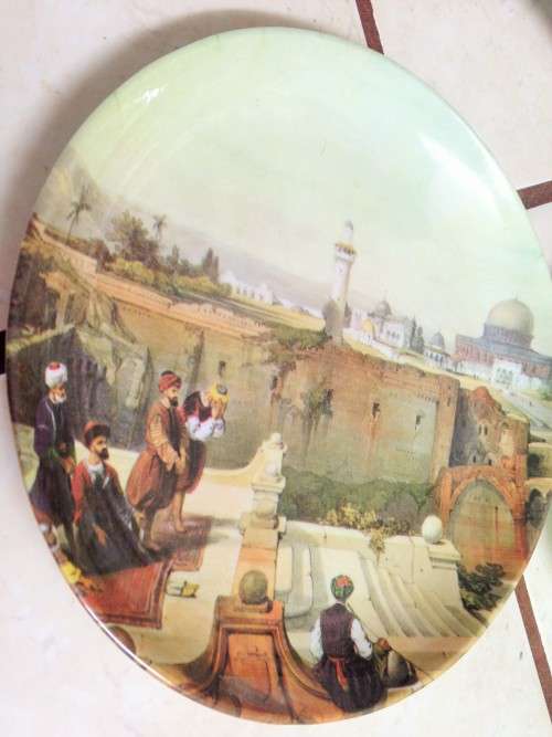 PLATES MELAWARE JERUSALEM-WALL *GREAT COUNTRY HOME DECOR l@@kAtMy*BUY NOW items*NO WAITING