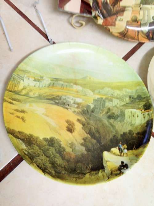 PLATES MELAWARE JERUSALEM-WALL *GREAT COUNTRY HOME DECOR l@@kAtMy*BUY NOW items*NO WAITING
