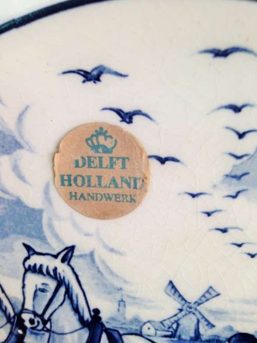 1DELFT HAND MADE WALL PLATE+1damagedinFree"GREAT COUNTRY HOME DECOR*L@@KatMyBUY NOW ITEMS*NO WAITING