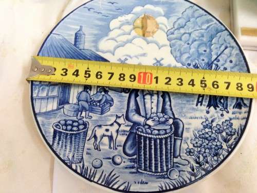 1DELFT HAND MADE WALL PLATE+1damagedinFree"GREAT COUNTRY HOME DECOR*L@@KatMyBUY NOW ITEMS*NO WAITING