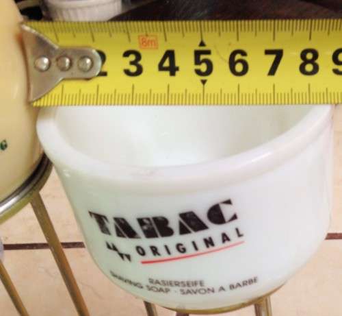 1 TABAC ORIGINAL SHAVING MUG -MILK GLAS colectable empty other items and props not included