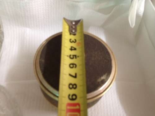 WIND-UP MUSICAL COMPACT POWDER BOXhamirror*WORKING*GREAT COUNTRY HomeDecorL@@KatMy*BUYNOW*NO WAITING