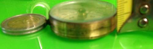 Vintage BRASS COMPASS SIDE Lock MECHANISM (internet research C1940 Stesco Foreign German)