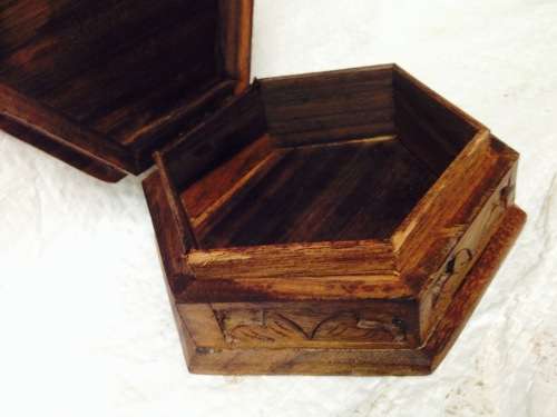 BOX  hand carved Dove Wood LooK at My BUY NOW listings No Waiting