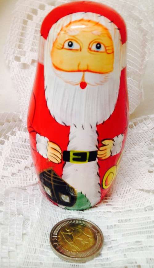 EXQUISITE*4NestingDollsFatherChristmasSmall*GREAT COUNTRY HOME DECOR*L@@KatMyBUY NOWitems*NO WAITiNG