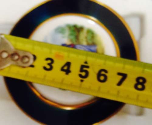 Powder Compact - Genuine artist signed Porcelain -FRENCH COURTING COUPLE