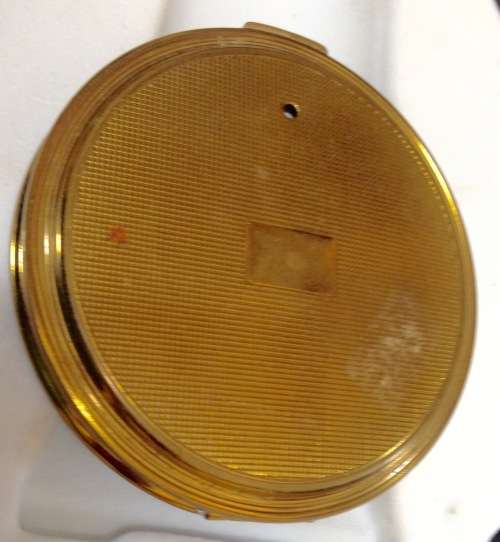 Powder Compact - Genuine artist signed Porcelain -FRENCH COURTING COUPLE