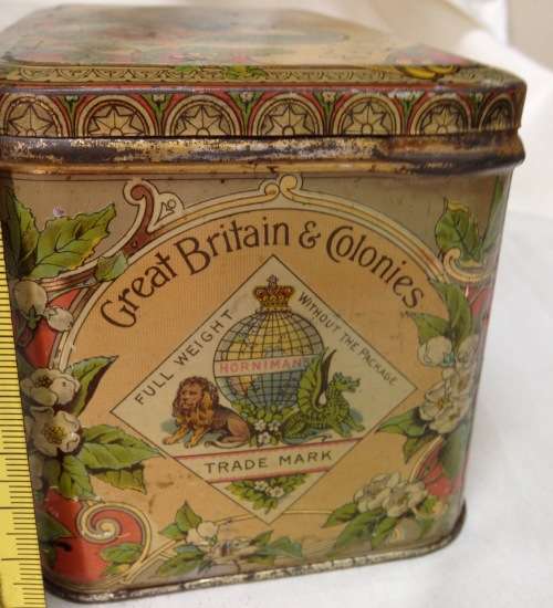 !!!!RARE!!!!!1920 "HORNIMAN'S PURE TEA" Tea Tin *GREAT COUNTRY HOME DECOR*L@@KatMyBUY NOW*NO WAIT