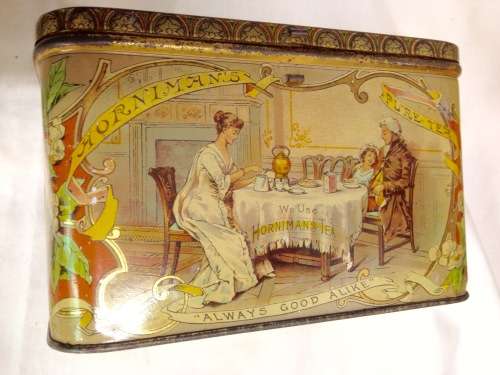 !!!!RARE!!!!!1920 "HORNIMAN'S PURE TEA" Tea Tin *GREAT COUNTRY HOME DECOR*L@@KatMyBUY NOW*NO WAIT