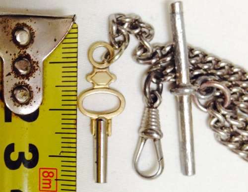 ANTIQUE SilverPlateFOBChainClasp*TbarKeyGREAT COUNTRY HOME DECOR*L@@KatMyBUY NOW*NO WAITiNG