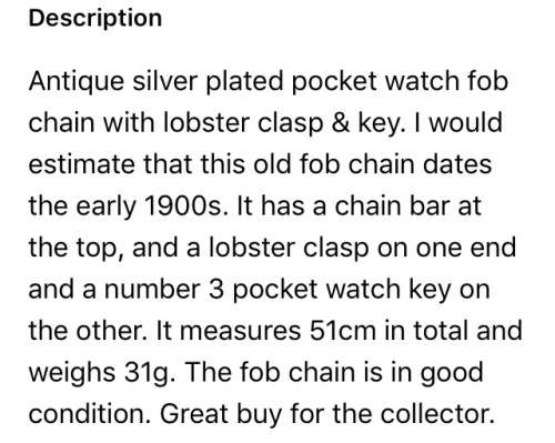 ANTIQUE SilverPlateFOBChainClasp*TbarKeyGREAT COUNTRY HOME DECOR*L@@KatMyBUY NOW*NO WAITiNG