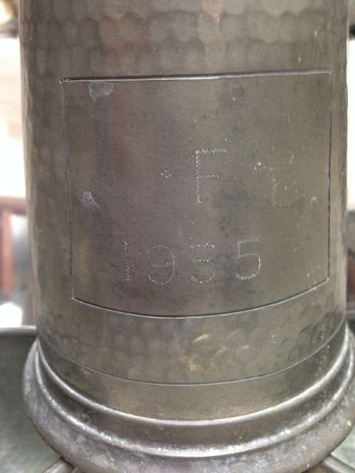 !!!WOW!!!4 items*1955 Pewter 3 Muggs Beer Union 4 items South Africa glass bottoms+ 1 other all one