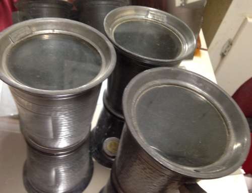 !!!WOW!!!4 items*1955 Pewter 3 Muggs Beer Union 4 items South Africa glass bottoms+ 1 other all one