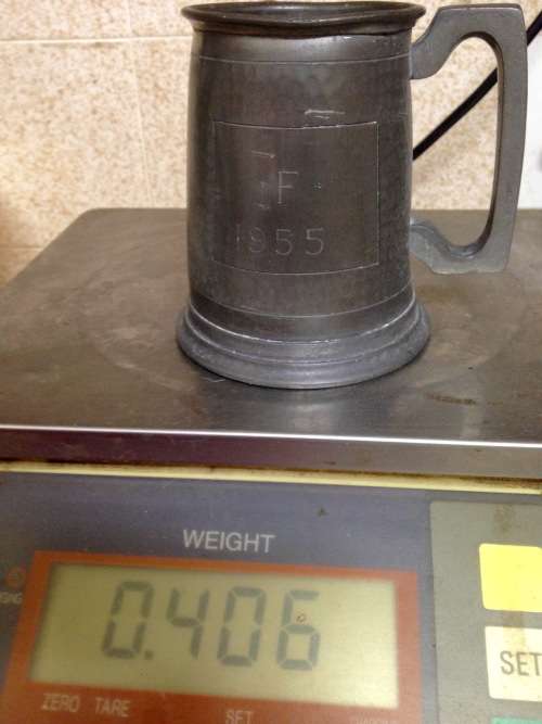 !!!WOW!!!4 items*1955 Pewter 3 Muggs Beer Union 4 items South Africa glass bottoms+ 1 other all one