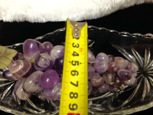 GondolaVaseAMETHYST GRAPES*SEMI PRECIOUS STONES *GREAT COUNTRYHomeDecor*L@@KatMyBUY NOW.*NO WAITING