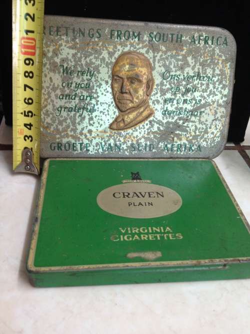 2TINS*WW2GiftTinJanSmutsen A cigarette tin*GREAT COUNTRY HOME DECORLookatmyBUYNOWitemNOWAITING