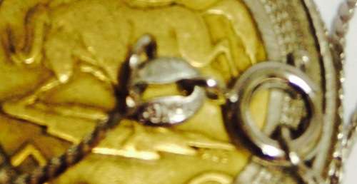 Necklace - STERLING SILVER  Butterfly 925 clearly stamped on Back +not silver chain 18 KGP stamped