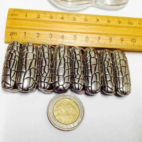 BANGLE STRETCH Links Metal Large ANIMAL PRINT Pattern