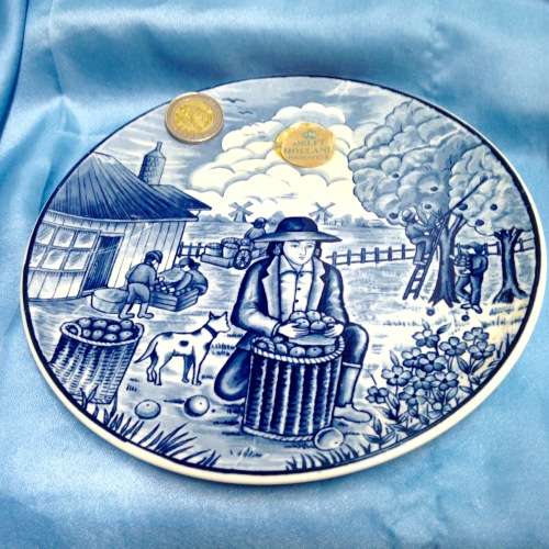 Delftware plate Dutch Porcelain* Crown Blau Holland