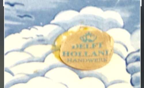 Delftware plate Dutch Porcelain* Crown Blau Holland