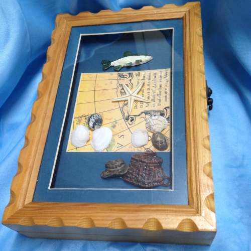 sea SHELL s KEY box holder or for Jewelry
