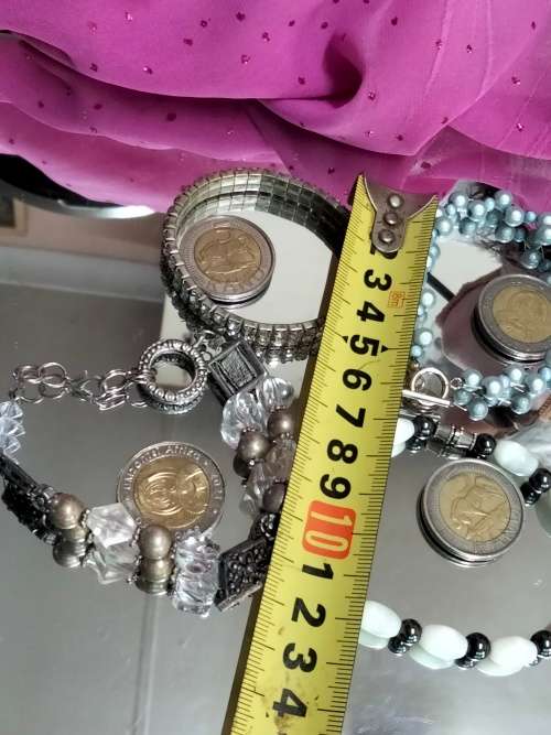 4 bracelets Artisinal 3 mix cord  beads  base metal charms Crylic crystals spacer all one bid