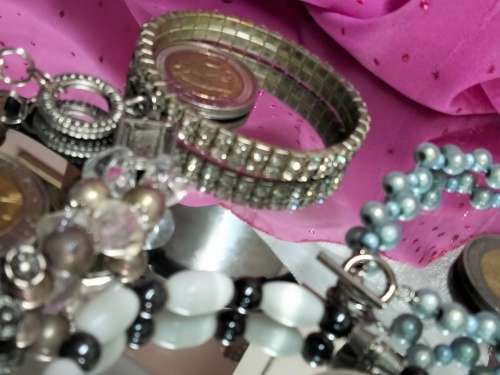 4 bracelets Artisinal 3 mix cord  beads  base metal charms Crylic crystals spacer all one bid