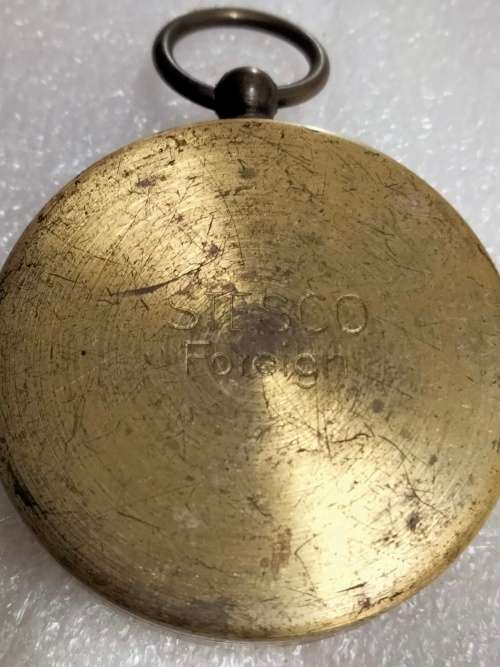 Vintage BRASS COMPASS SIDE Lock MECHANISM (internet research C1940 Stesco Foreign German)