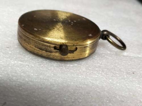 Vintage BRASS COMPASS SIDE Lock MECHANISM (internet research C1940 Stesco Foreign German)