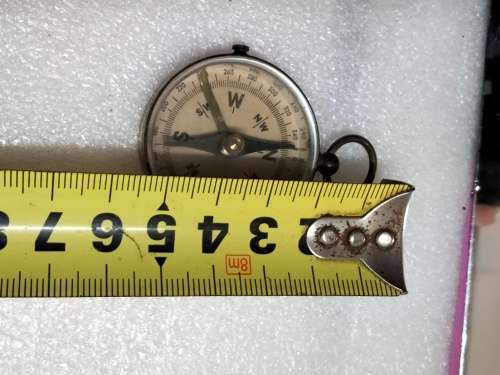 Vintage BRASS COMPASS SIDE Lock MECHANISM (internet research C1940 Stesco Foreign German)