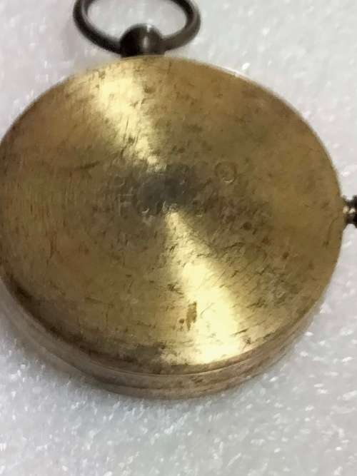 Vintage BRASS COMPASS SIDE Lock MECHANISM (internet research C1940 Stesco Foreign German)