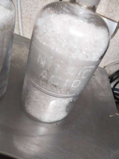 3 Bottles Embossed Nitric+Sulpric salt in+1Crochet cover empty LOOK My BUY NOW listings NO WAITING