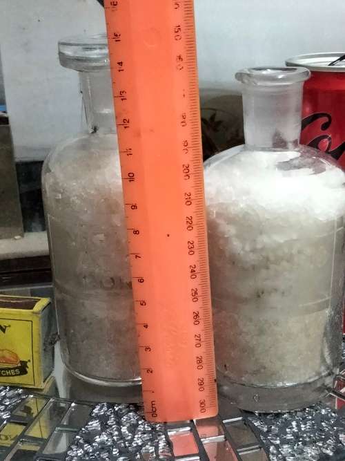 3 Bottles Embossed Nitric+Sulpric salt in+1Crochet cover empty LOOK My BUY NOW listings NO WAITING