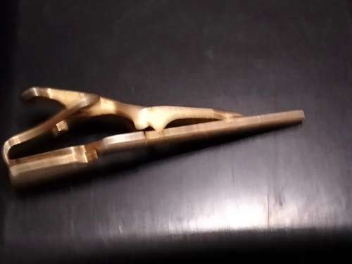 Cufflinks + Tie Clip - Riffle MOP 1 pair FNB tree script 10+1pr Roman Centurion Gold Tone metal