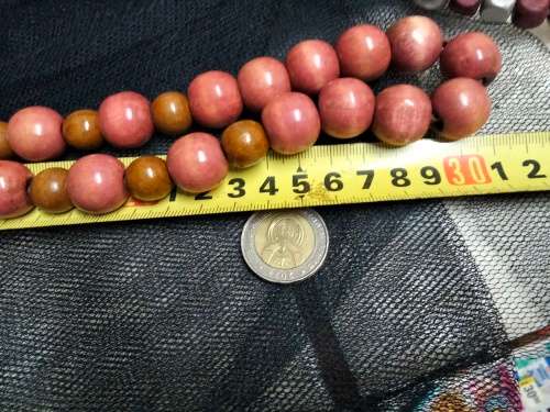 Necklace 2 wood beads on thong LOOK At My BUY NOW LISTINGS NO WAITING