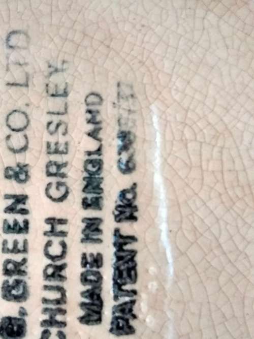 1930/50s TG Green XXL ceramic the mixing bowl GREEN DOT distressed Look at my Buy Now listings No Wa